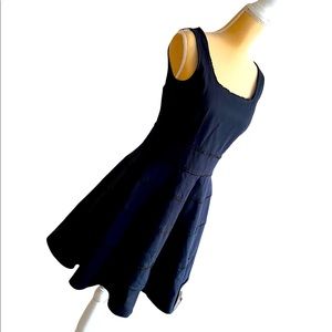 “Red Valentino” Fit and Flare Dress - Navy -  Size 42 (6)